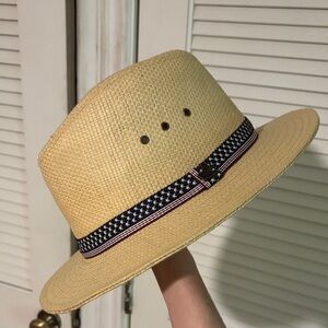 Stylish Tan Women's Hat with Black Band
